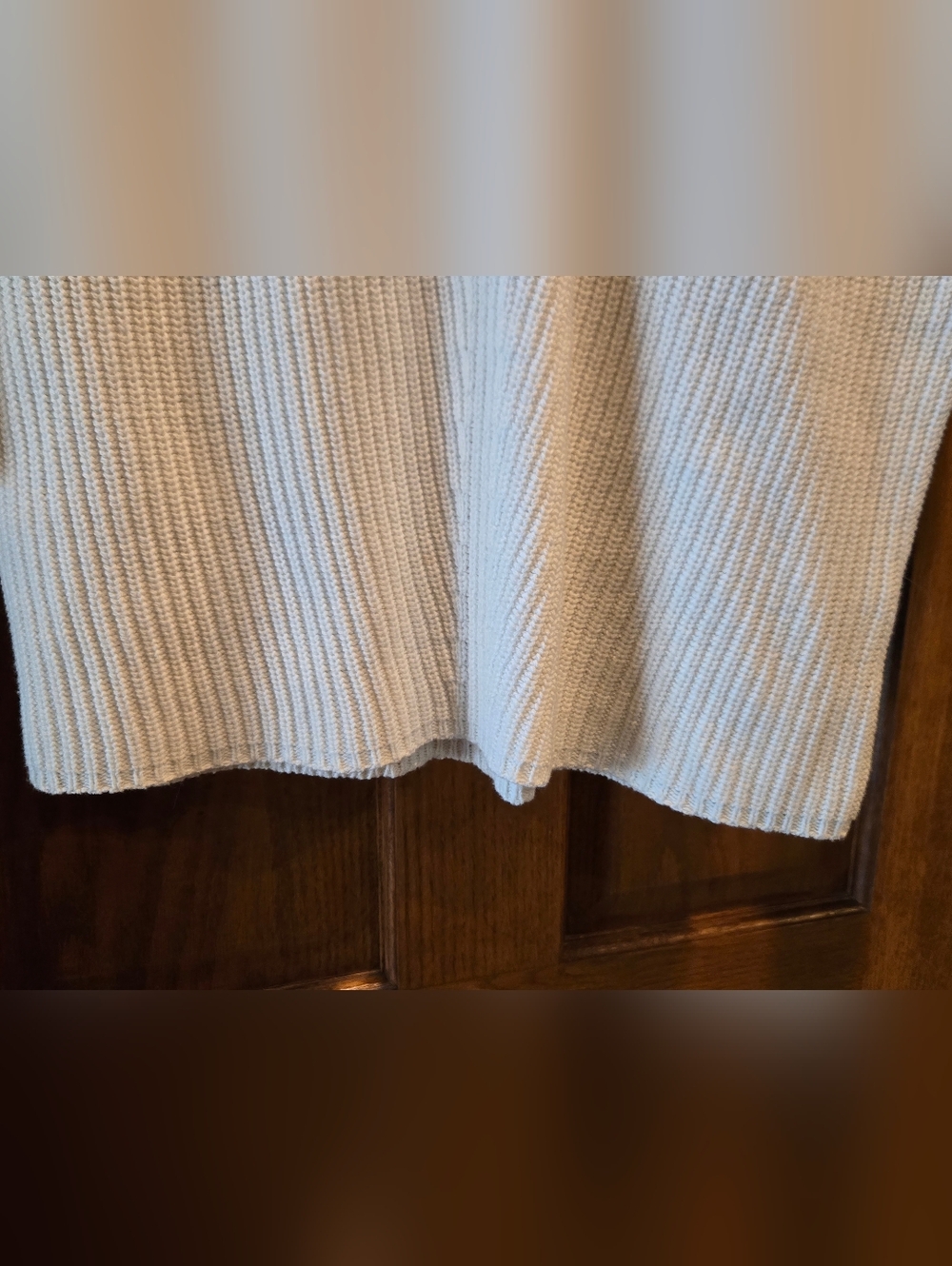 Liz Claiborne Cream Ribbed Knit Sweater Top - Picture 7 of 14